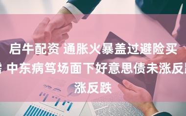 启牛配资 通胀火暴盖过避险买需 中东病笃场面下好意思债未涨反跌