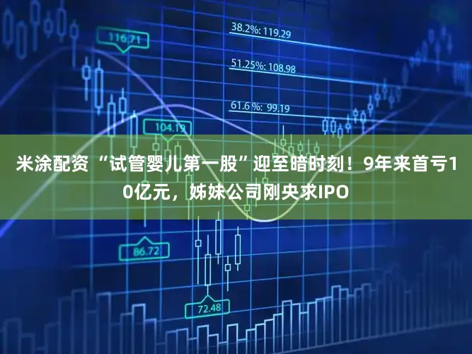 米涂配资 “试管婴儿第一股”迎至暗时刻！9年来首亏10亿元，姊妹公司刚央求IPO