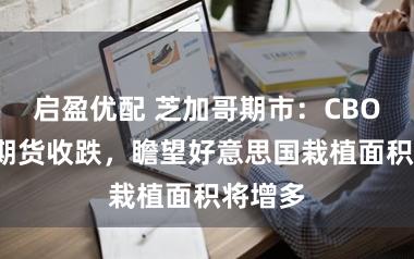 启盈优配 芝加哥期市：CBOT大豆期货收跌，瞻望好意思国栽植面积将增多